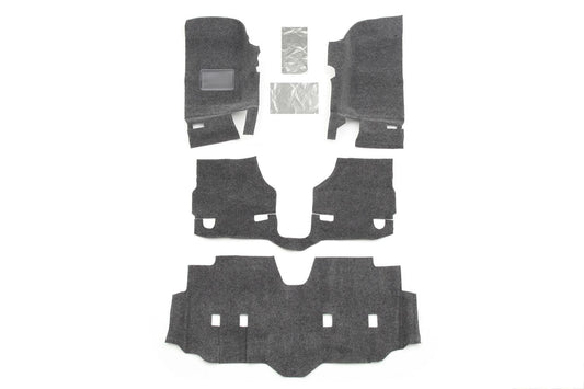 BedRug BRJK07F4 JEEP BEDRUG 07-18 JEEP JK UNLTD 4DR FRONT 4PC FLOOR KIT (INC HEAT SHIELDS)