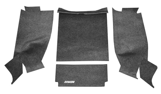 BedRug BRCJ76R JEEP BEDRUG 76-80 CJ-7 RR KIT W/GUSSETS 4PC FLOOR KIT (INC TLGTE & CARGO LNR)
