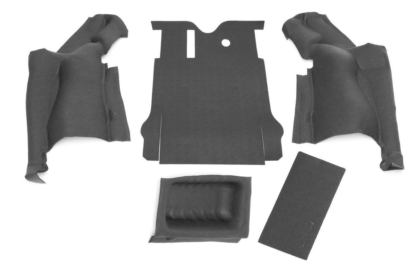BedRug BTJK11R2 JEEP BEDTRED 11-18 JK 2DR REAR 5PC CARGO KIT (INCLUDES TAILGATE & TUB LINER)