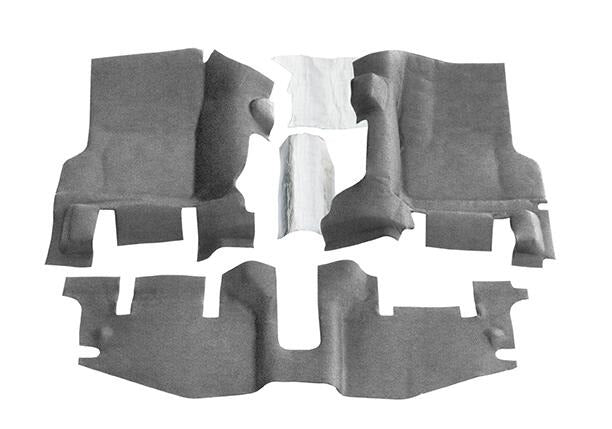BedRug BTTJ97FNC JEEP BEDTRED 97-06 TJ/LJ FRNT 3PC FLR KIT (W/O CNTR CNSL) - HT SHLDS *SPEC ORDR*