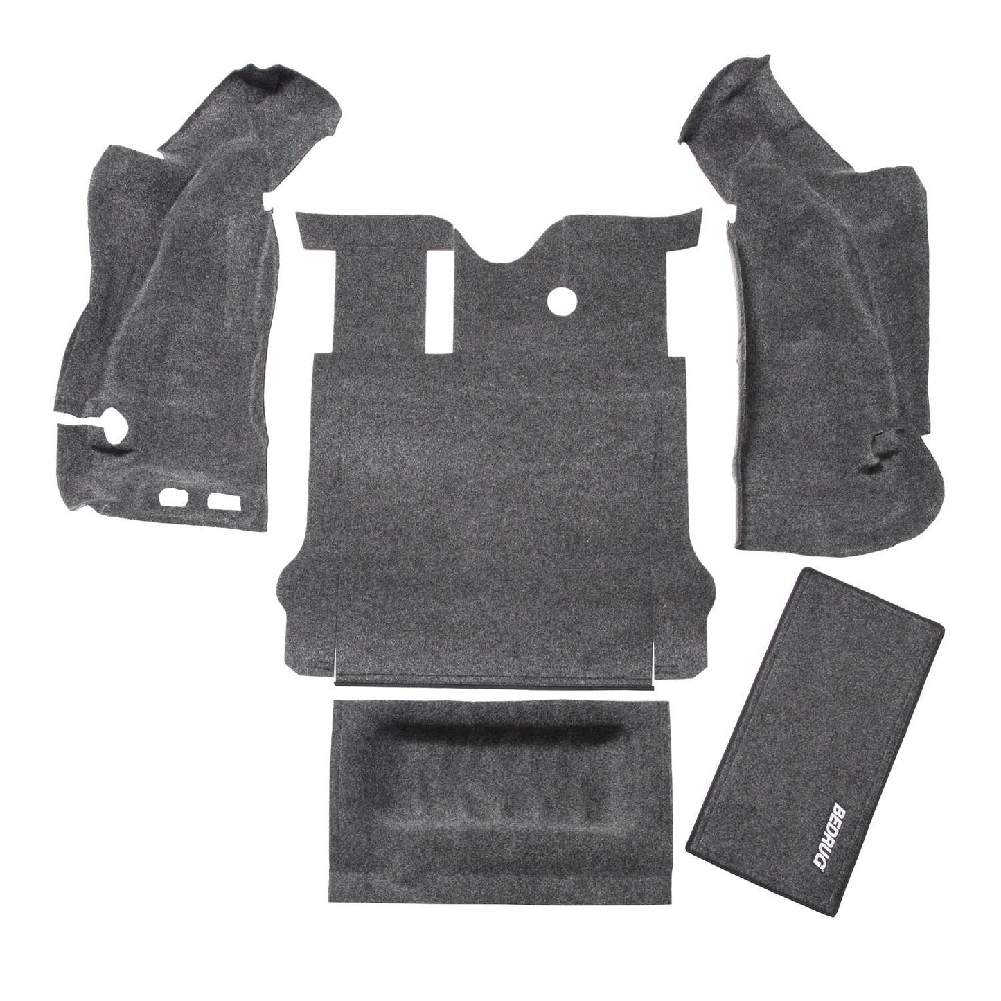 BedRug BRJK07R2 JEEP BEDRUG 07-10 JEEP JK 2DR REAR 5PC CARGO KIT (INCLUDES TAILGATE & TUB LINER)