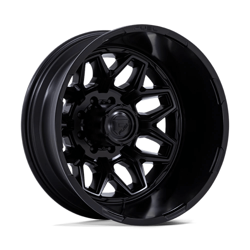 Fuel 1PC FLUX DRW 20X8.25 8X200 -201 BLK-OUT (DR)