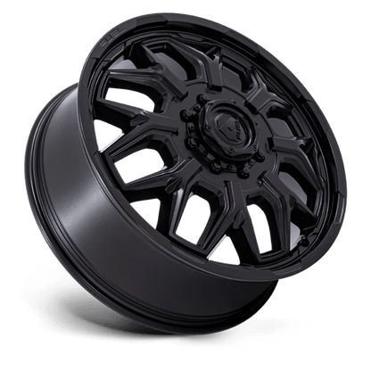 Fuel 1PC FLUX DRW 22X8.25 8X6.5 +104 BLK-OUT (DF)