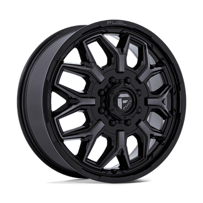 Fuel 1PC FLUX DRW 20X8.25 8X6.5 +104 GBLK-GY (DF)