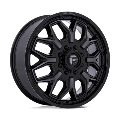 Fuel 1PC FLUX DRW 20X8.25 8X6.5 +104 GBLK-GY (DF)