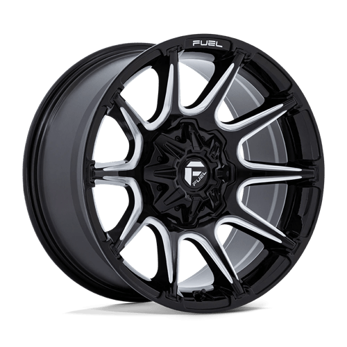 Fuel 1PC SUPER C 22X12 8X6.5 125 -44 G-BLK MILL