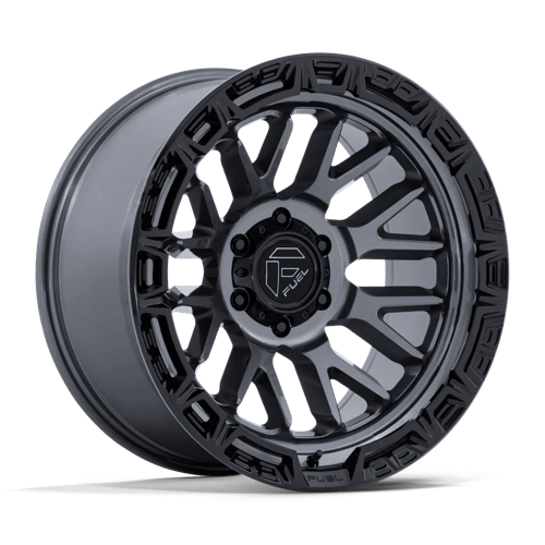 Fuel 1PC RAIL 17X9 6X5.5 106 +1 G-GNMTL BLK-LP