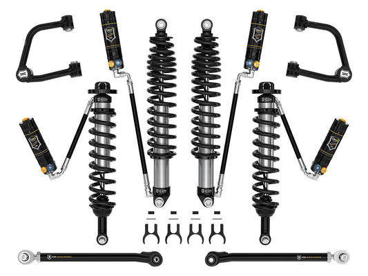 ICON 2021-2023 Ford Bronco, Non-Sasquatch, 3-4" Lift, Stage 6 Suspension System, CDXS, Tubular, Heavy Rate Rear Spring