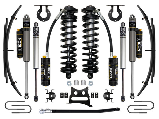 ICON 08-10 Ford F250/F350, 2.5-3" Lift, Stage 4 Coilover System w/ Leaf Springs