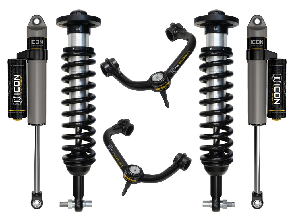 ICON 21-22 Ford F150 2WD, 0-3" Lift, Stage 3 Suspension System, Tubular UCA