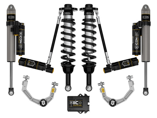 ICON 2021-2024 Ford F-150 4WD, 2.75-3.5" Lift, Stage 5 Suspension System, Billet