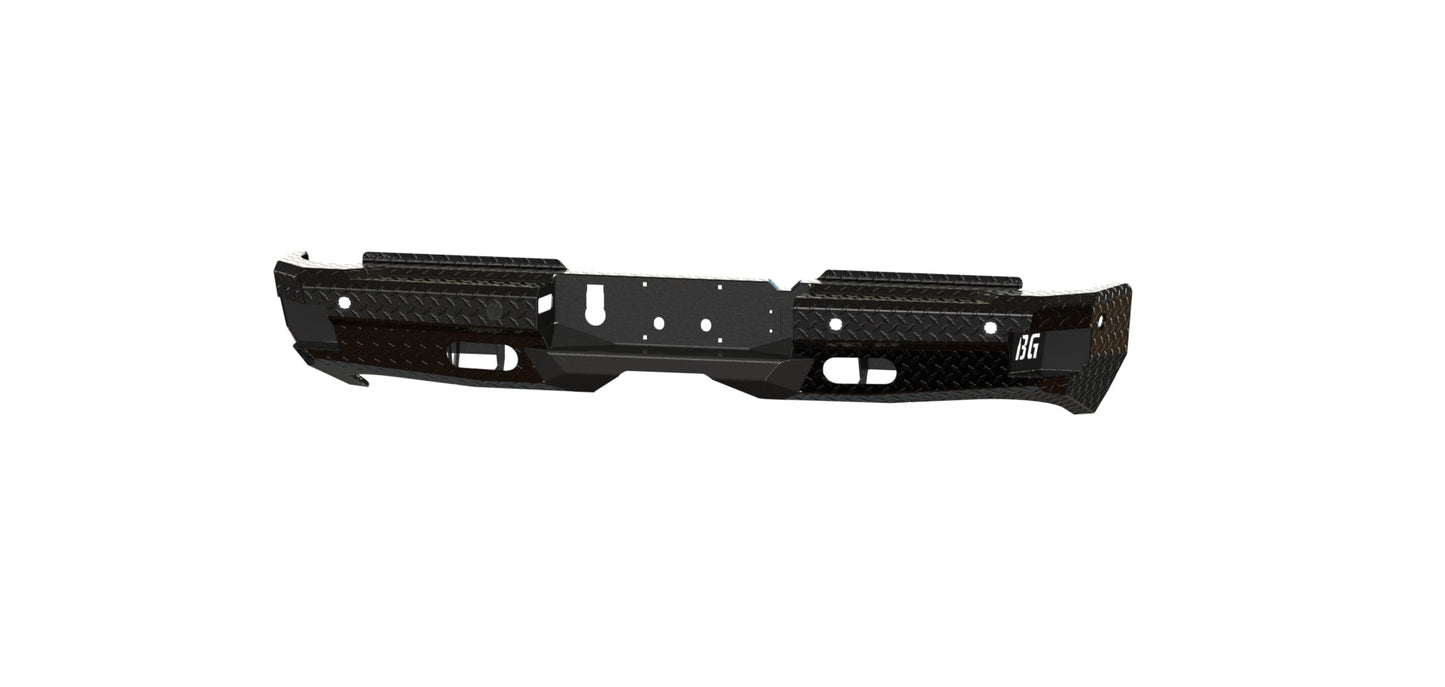 Bodyguard Bumpers FT Series Rear - Textured Black Rear Bumper - KFR19BYT