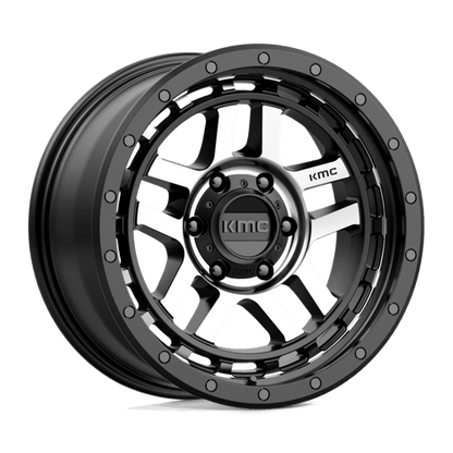 KMC KM540 18X8.5 6X135 S-BLK MACH 00MM