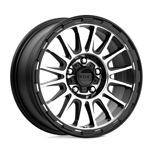KMC KM542 17X8 5X4.25 S-BLK MACH 38MM