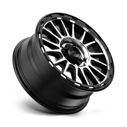 KMC KM542 16X7 5X4.5 S-BLK MACH 30MM