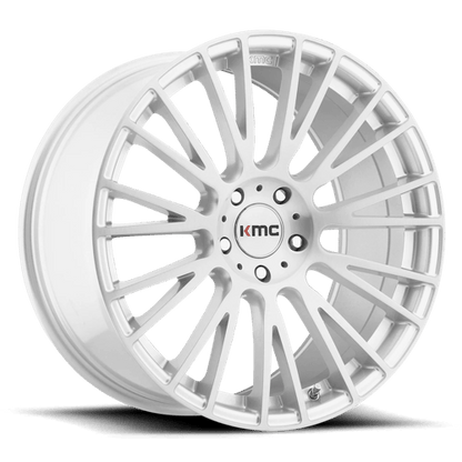 KMC KM706 20X10 5X120 BRUSHED SLV 40MM