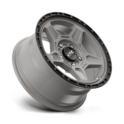 KMC KM721 16X7 5X4.5 S-GRAY BLK LP 15MM