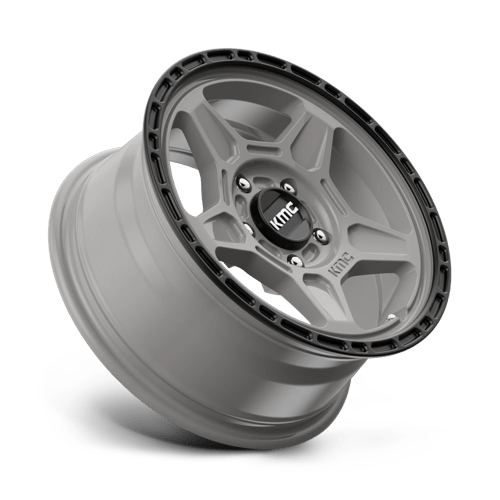 KMC KM721 16X7 5X4.5 S-GRAY BLK LP 15MM