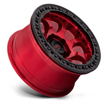 KMC RIOT BL 17X9 5X5.0 RD-BLK-RG -38