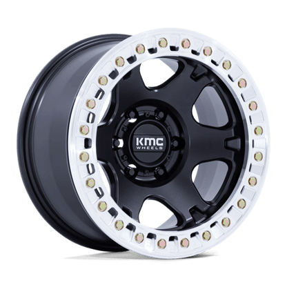 KMC VI BL 17X9 6X5.5 108 -38 S-BLK MACH