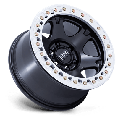 KMC VI BL 17X9 6X5.5 108 -38 S-BLK MACH