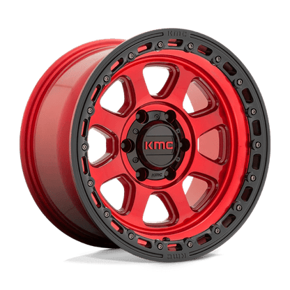 KMC KM548 17X9 5X5.0 C-RED BLK-LP -12MM