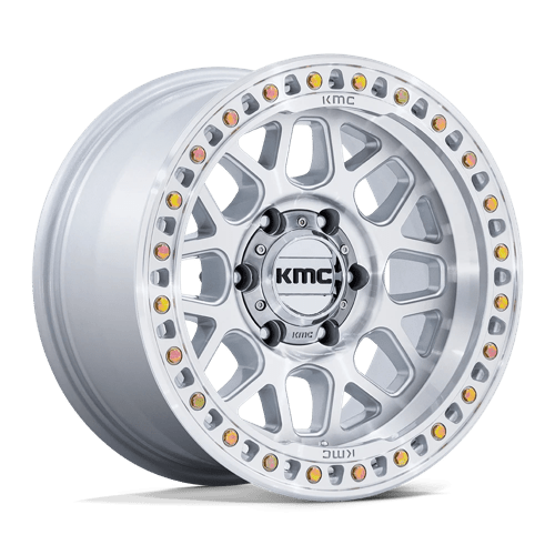 KMC GRS 17X9 8X6.5 125 -12 G-SLV MACH-FC