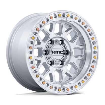 KMC GRS 17X8.5 8X6.5 125 +0 G-SLV MACH-FC