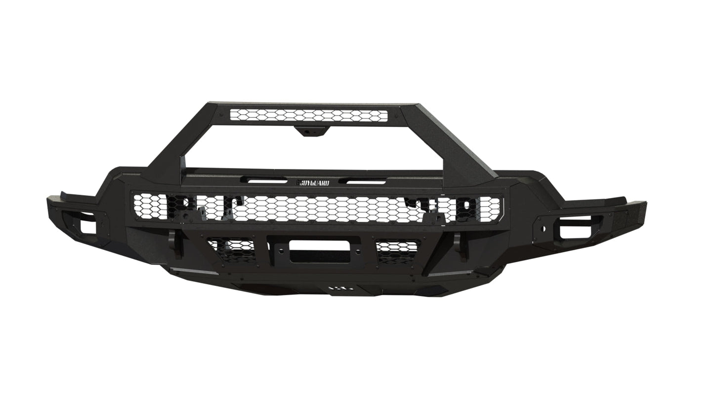Bodyguard Bumpers Freedom Series Baja (Winch Mount) - Textured Black Front Bumper - LBC22AYTNB