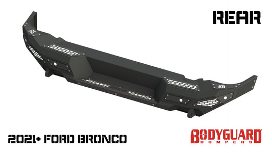 Bodyguard Bumpers Freedom Series Rear - Textured Black Rear Bumper - MFF21MYT