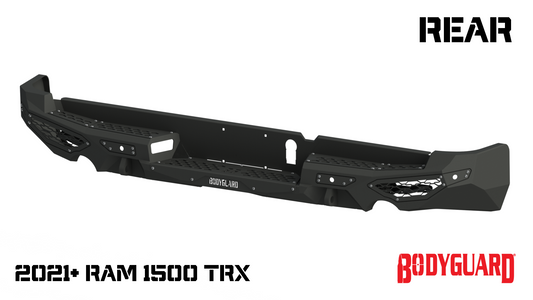 Bodyguard Bumpers Freedom Series Rear - Textured Black Rear Bumper - MGR21LYT