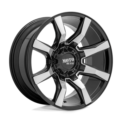 Moto Metal MO804 20X10 6X135/5.5 G-BLK MACH -18MM