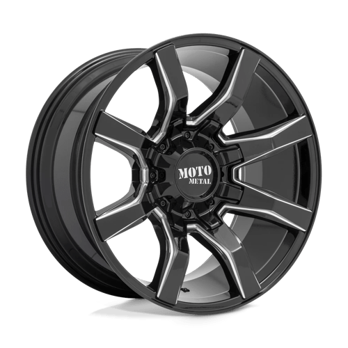 Moto Metal MO804 20X10 8X6.5 G-BLK MILL -18MM