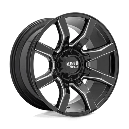 Moto Metal MO804 20X10 8X6.5 G-BLK MILL -18MM