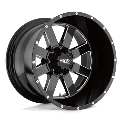 Moto Metal MO962 20X12 5X5.5/150 G-BLK/MILL -44MM