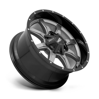 Moto Metal MO970 18X10 8X6.5 G-GRY BLK LP -24MM