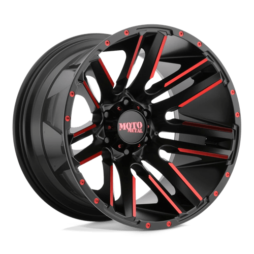 Moto Metal MO978 20X10 6X135 S-BLK MACH RTCC -24MM