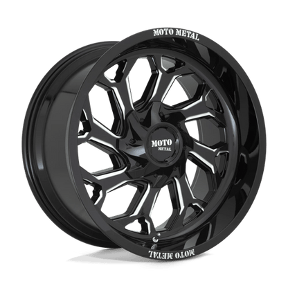 Moto Metal MO999 20X10 5X5.5/150 G-BLK MILL -18MM