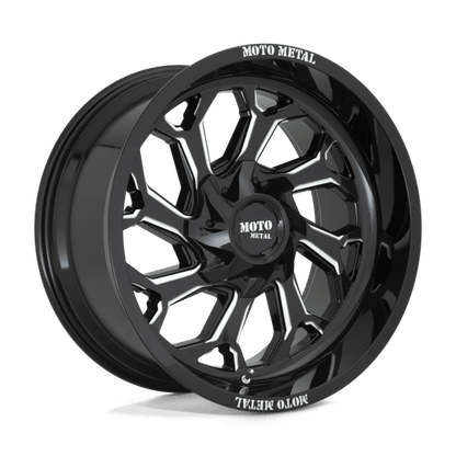 Moto Metal MO999 20X10 8X170 G-BLK MILL -18MM