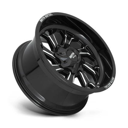 Moto Metal MO999 20X10 5X5.5/150 G-BLK MILL -18MM
