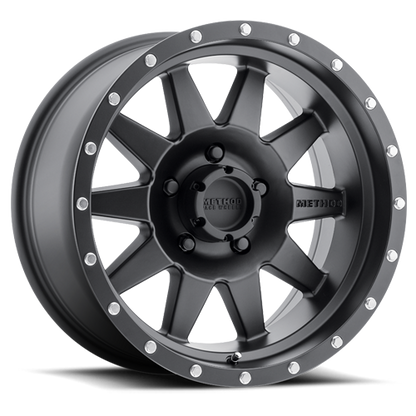Method Race Wheels MR301 The Standard, 15x7, -6mm Offset, 5x4.5, 83mm Centerbore, Matte Black