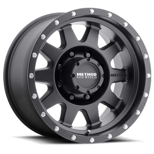 Method Race Wheels MR301 The Standard, 16x8, 0mm Offset, 8x6.5, 130.81mm Centerbore, Matte Black
