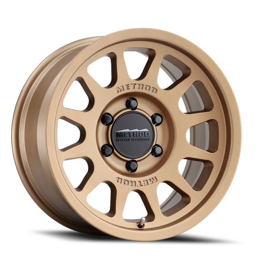 Method Race Wheels MR703 Bead Grip, 17x9, -12mm Offset, 6x5.5, 106.25mm Centerbore, Method Bronze
