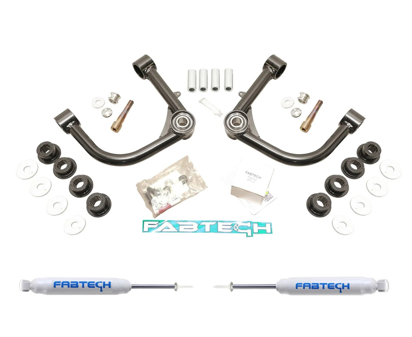 Fabtech K7102 Uniball UCA Lift System w/Shocks