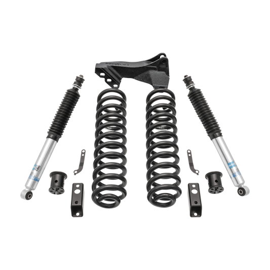 2.5" Coil Spring Front Lift Kit W/Bilstein Shocks - Ford Super Duty Diesel 4WD 2017-2021