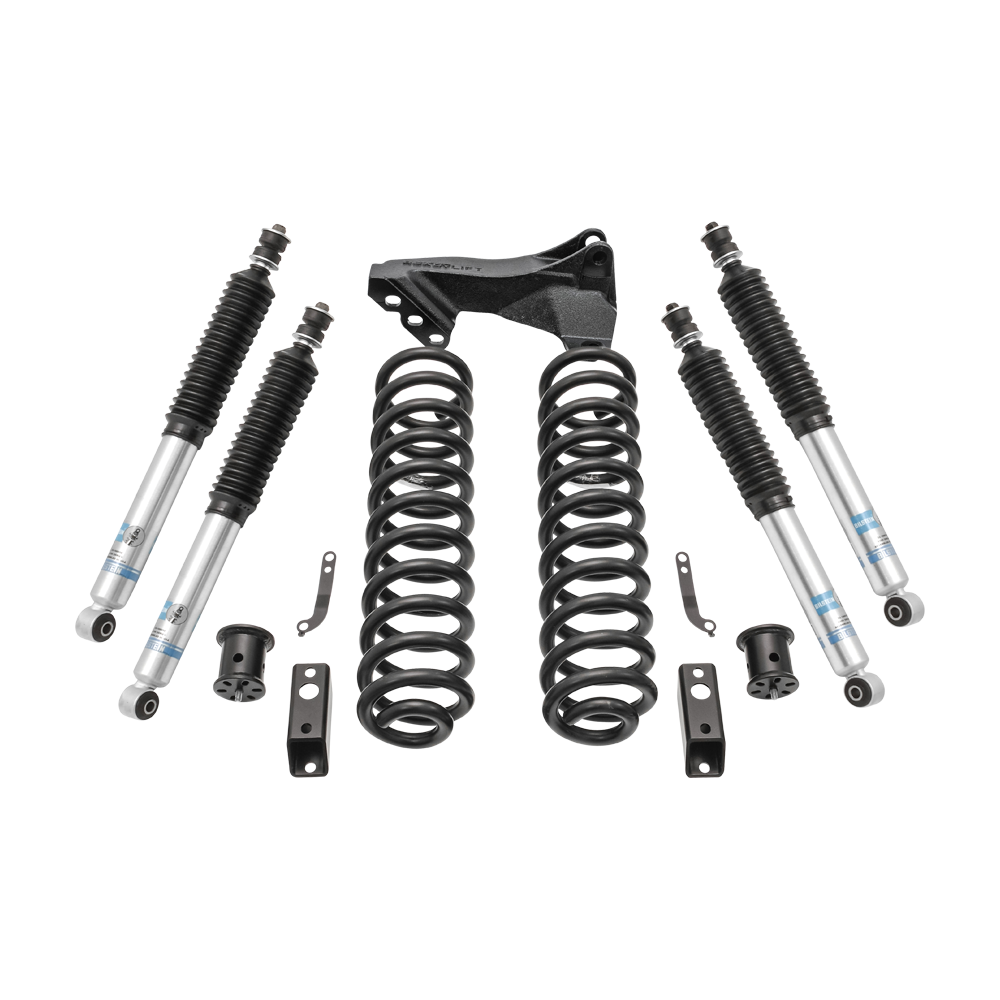 2.5" Coil Spring Front Lift Kit W/Bilstein Shocks Front/Rear - Ford Super Duty Diesel 4WD 2011-2016