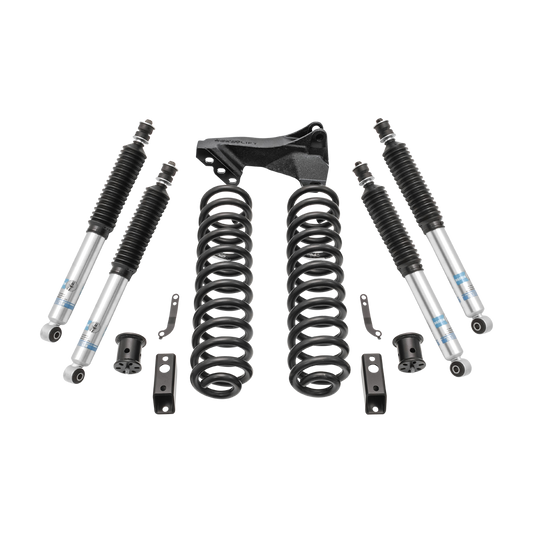 2.5" Coil Spring Front Lift Kit W/Bilstein Shocks Front/Rear - Ford Super Duty Diesel 4WD 2011-2016