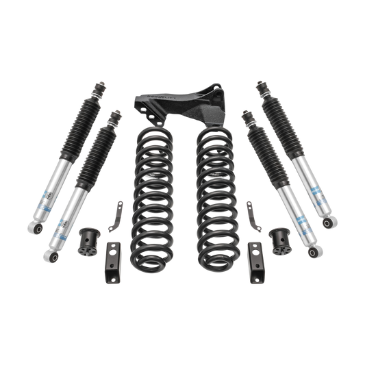 2.5" Coil Spring Front Lift Kit W/Bilstein Shocks Front/Rear - Ford Super Duty Diesel 4WD 2017-2019