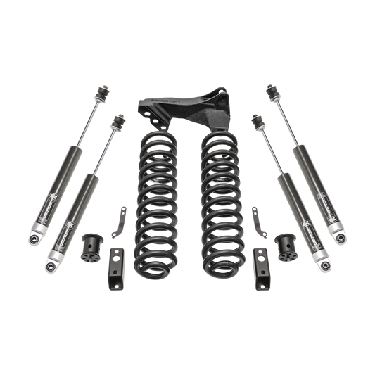 2.5" Coil Spring Front Lift Kit W/Falcon 1.1 Monotube Shocks Front/Rear - Ford Super Duty Diesel 4WD 2017-2019
