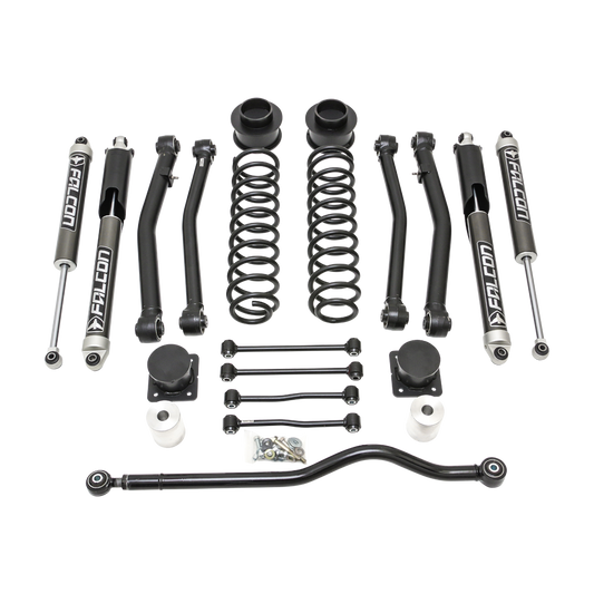 Terrain Flex 4-Arm Kit With Falcon 2.1 Monotube Shocks 2020-2023 Jeep JT Gladiator